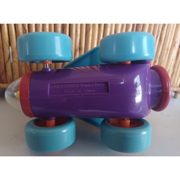 VINTAGE 1998 WARNER BROS. LOONEY TUNES SYLVESTER THE CAT PULL-BACK TOY CAR WORKS - Picture 5 of 6